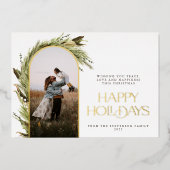 Minimale Prettige feestdagen foto (Voorkant)