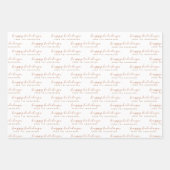 Minimale Prettige feestdagen van het manuscript va Inpakpapier Vel (Voorkant 3)