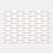 Minimale Prettige feestdagen van het manuscript va Inpakpapier Vel (Voorkant 2)