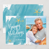 Minimale Prettige feestdagen voor elke Waterverf (Voorkant / Achterkant)