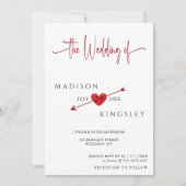 Minimale prijsbinding met Cupid Arrow Heart Floral Kaart (Voorkant)