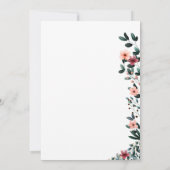 Minimale prijsbinding met Cupid Arrow Heart Floral Kaart (Achterkant)