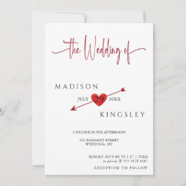 Minimale prijsbinding met Cupid Arrow Heart Floral Kaart