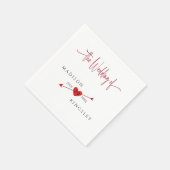 Minimale prijsbinding met Cupid Arrow Heart Floral Servet (Hoek)