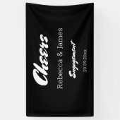 Minimale prijzen voor zwarte en witte feestdagen spandoek (Verticaal)