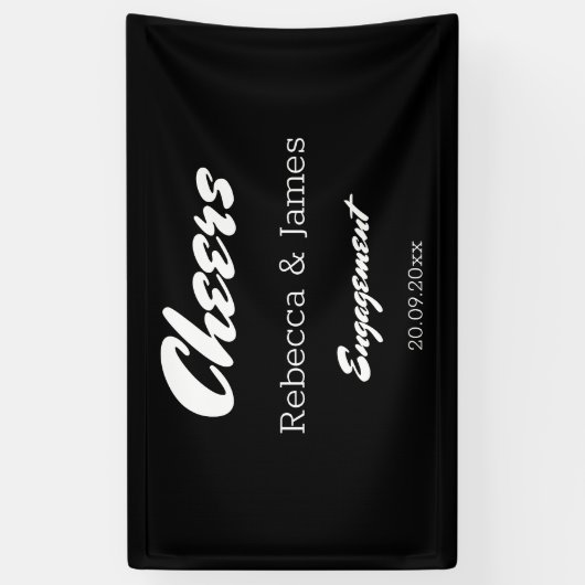 Minimale prijzen voor zwarte en witte feestdagen spandoek (Verticaal)