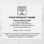 Minimale productinformatie op wit bier etiket (Enkel label)