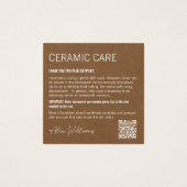 Minimale productzorg Hartelijk dank Vierkante Visitekaartjes (Voorkant)