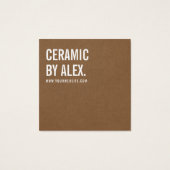 Minimale productzorg Hartelijk dank Vierkante Visitekaartjes (Achterkant)