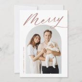 Minimale proefbank voor Roos met kleefstof Feestdagenkaart (Voorkant)