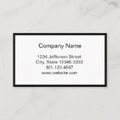 Minimale professional afsprakenkaartje (Achterkant)