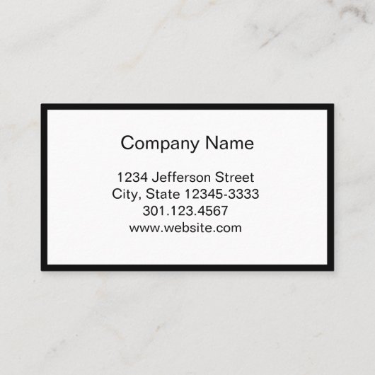 Minimale professional afsprakenkaartje (Achterkant)