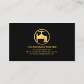 Minimale Professional Gold Line Plumber Visitekaartje (Achterkant)