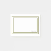 Minimale Professional Gold-vormgeving Post-it® Notes (Voorkant)