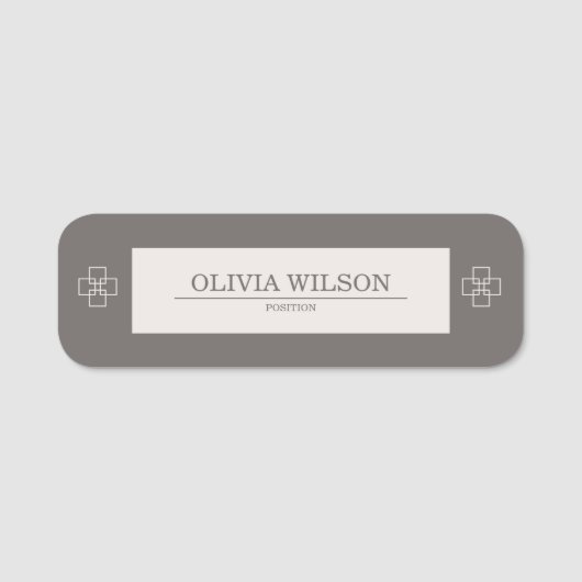Minimale professional naamplaatje (Voorkant)