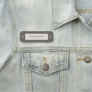 Minimale professional naamplaatje