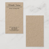 Minimale Professional-standaard Visitekaartje (Voorkant / Achterkant)