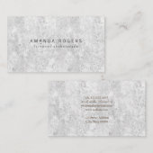 Minimale professional | Witte textuur Visitekaartje (Voorkant / Achterkant)