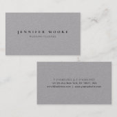 Minimale professionele basispremie visitekaartje (Voorkant / Achterkant)