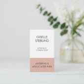 Minimale professionele bedrijfsmedewerker Modern Visitekaartje (Staand voorkant)
