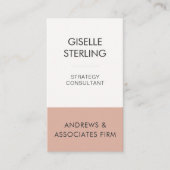 Minimale professionele bedrijfsmedewerker Modern Visitekaartje (Voorkant)