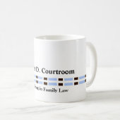 Minimale professionele blauwe links koffiemok (Voorkant rechts)