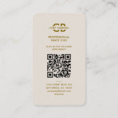 Minimale professionele Chef Knife Zand Visitekaartje (Achterkant)