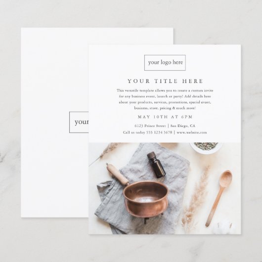 Minimale professionele foto van Business Event Pro (Voorkant / Achterkant)