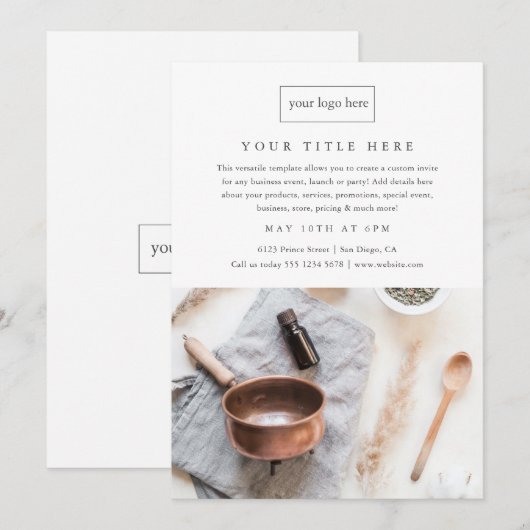 Minimale professionele foto van Business Event Pro (Voorkant / Achterkant)