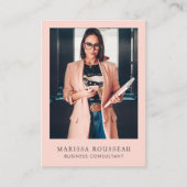 Minimale professionele fotokoraal visitekaartje (Voorkant)