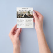 Minimale professionele foto's QR-codeleverancier Flyer (Hand)
