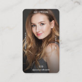 Minimale professionele fotozand eenvoudig visitekaartje (Achterkant)