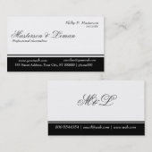 Minimale professionele gebalanceerde strepe Bla Visitekaartje (Voorkant / Achterkant)