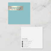 Minimale professionele goudfolie eenvoudig vierkante visitekaartje (Voorkant / Achterkant)