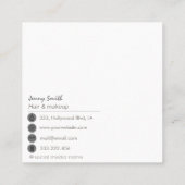 Minimale professionele goudfolie eenvoudig vierkante visitekaartje (Achterkant)