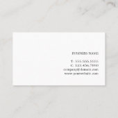Minimale professionele grijze consultant visitekaartje (Achterkant)