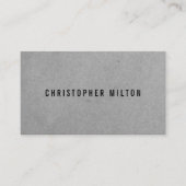 Minimale professionele grijze consultant visitekaartje (Voorkant)