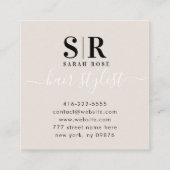 Minimale professionele Hairdresser Contactkaartje (Achterkant)