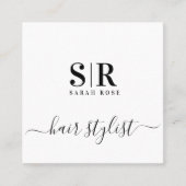 Minimale professionele Hairdresser Contactkaartje (Voorkant)