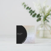 Minimale professionele holografische geometrie vierkante visitekaartje (Staand voorkant)