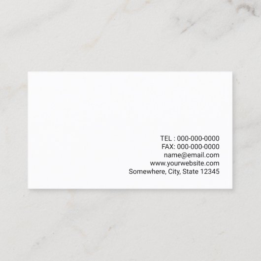 Minimale professionele laptop visitekaartje (Achterkant)