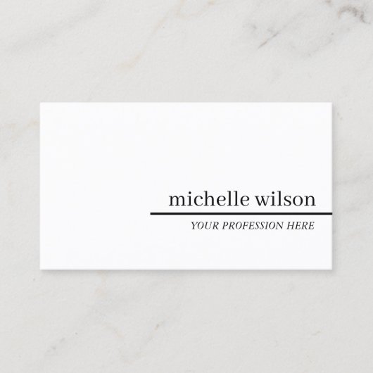 Minimale professionele laptop visitekaartje (Voorkant)