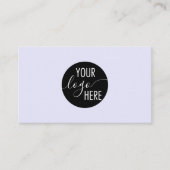 Minimale professionele lavender Company Logo QR Visitekaartje (Voorkant)