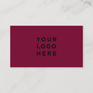 Minimale professionele Logo Cherry Wine Red Chic Visitekaartje