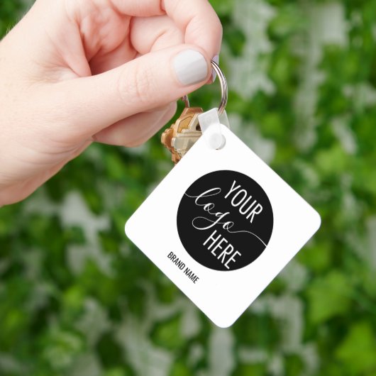 Minimale professionele Logo QR-code Sleutelhanger (Hand)