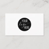 Minimale professionele Logo QR-code Visitekaartje (Voorkant)