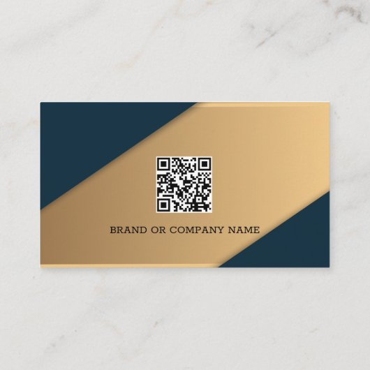 Minimale professionele Logo QR-code Visitekaartje (Achterkant)