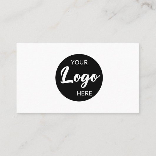 Minimale professionele Logo QR-code Visitekaartje (Achterkant)