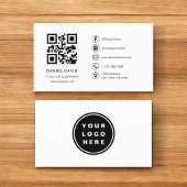 Minimale professionele Logo QR-code Visitekaartje
