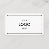 Minimale professionele Logo Visitekaartje (Voorkant)